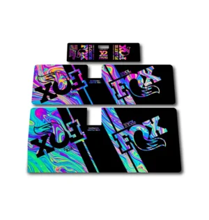Fox Float X2 Rear Shock Stickers 2019 2020 oilslick