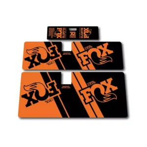 Fox Float X2 Rear Shock Stickers 2019 2020 orange