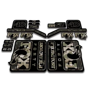 Fox 40 Factory Fork Stickers 2016 -17 - camo