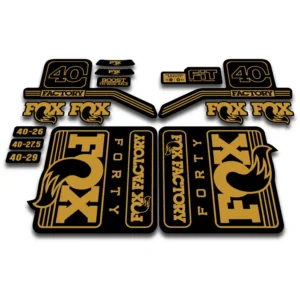 Fox 40 Factory Fork Stickers 2016 -17 - gold