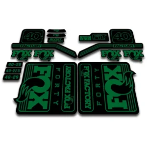 Fox 40 Factory Fork Stickers 2016 -17 - green