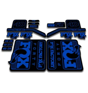 Fox 40 Factory Fork Stickers 2016 -17 - hope blue