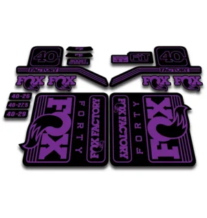 Fox 40 Factory Fork Stickers 2016 -17 - hope purple