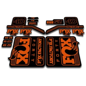 Fox 40 Factory Fork Stickers 2016 -17 - orange