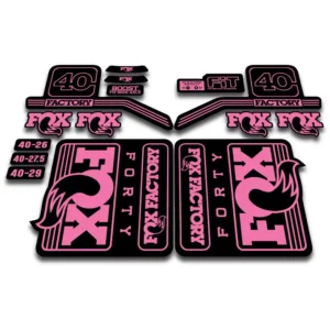 Fox 40 Factory Fork Stickers 2016 -17 - pink
