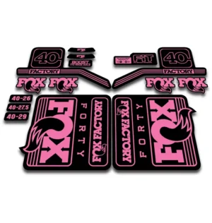 Fox 40 Factory Fork Stickers 2016 -17 - pink