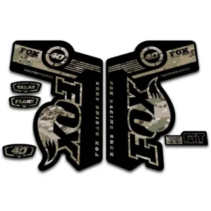 Fox 40 Talas Float Fork Stickers 2011 2014 camo
