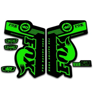 Fox 40 Talas Float Fork Stickers 2011 2014 fluorescent green