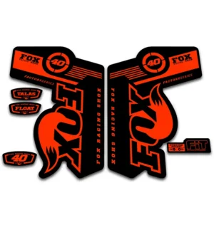 Fox 40 Talas Float Fork Stickers 2011 2014 fluorescent orange