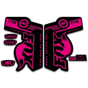 Fox 40 Talas Float Fork Stickers 2011 2014 fluorescent pink