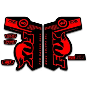 Fox 40 Talas Float Fork Stickers 2011 2014 fluorescent red