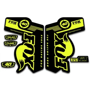 Fox 40 Talas Float Fork Stickers 2011 2014 fluorescent yellow