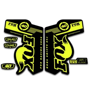 Fox 40 Talas Float Fork Stickers 2011 2014 fluorescent yellow