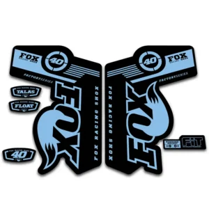 Fox 40 Talas Float Fork Stickers 2011 2014 light blue