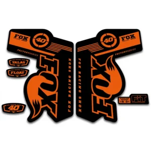 Fox 40 Talas Float Fork Stickers 2011 2014 orange
