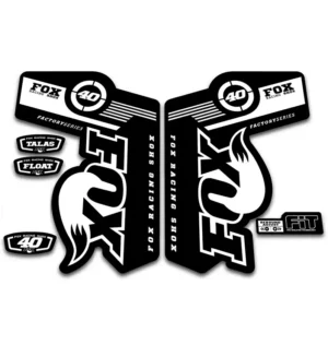 Fox 40 Talas Float Fork Stickers 2011 2014 white