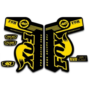 Fox 40 Talas Float Fork Stickers 2011 2014 yellow