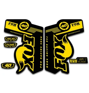 Fox 40 Talas Float Fork Stickers 2011 2014 yellow