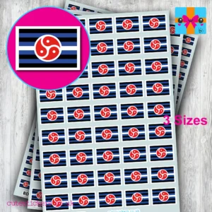 bdsm rights flag stickers