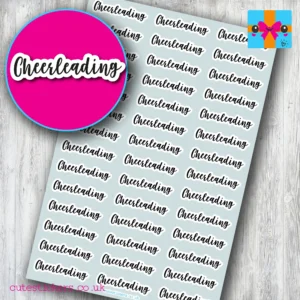 cheerleading planner stickers