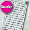 drama class planner stickers