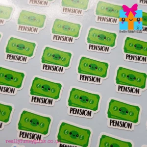 state pension planner stickers