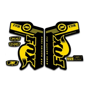 Fox 36 Talas Factory fork stickers 2011 2014 yellow