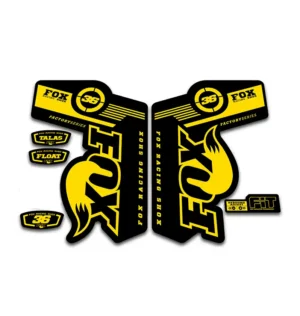 Fox 36 Talas Factory fork stickers 2011 2014 yellow