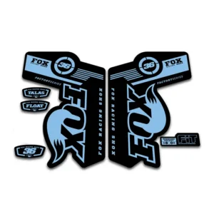 Fox 36 Talas Float fork stickers 2011 2014 light blue