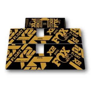 Fox Float Performance Elite rear shock stickers 2021 2024 - gold