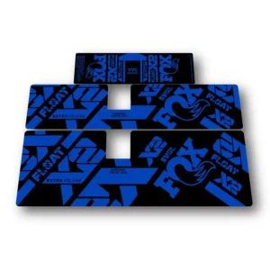 Fox Float Performance Elite rear shock stickers 2021 2024 - hope blue