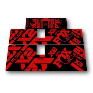 Fox Float Performance Elite rear shock stickers 2021 2024 - red
