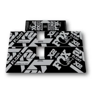 Fox Float Performance Elite rear shock stickers 2021 2024 - silver