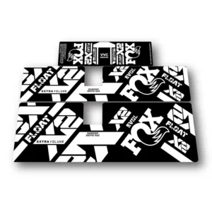 Fox Float Performance Elite rear shock stickers 2021 2024 - white