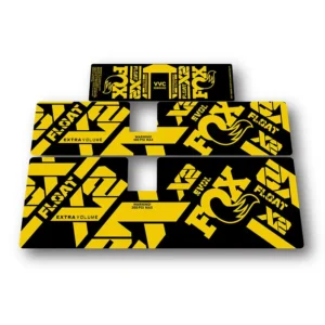 Fox Float Performance Elite rear shock stickers 2021 2024 - yellow