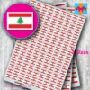 Lebanese Lebanon Flag Stickers