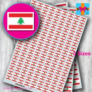 Lebanese Lebanon Flag Stickers