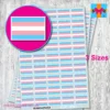 Transgender flag stickers 3 sizes