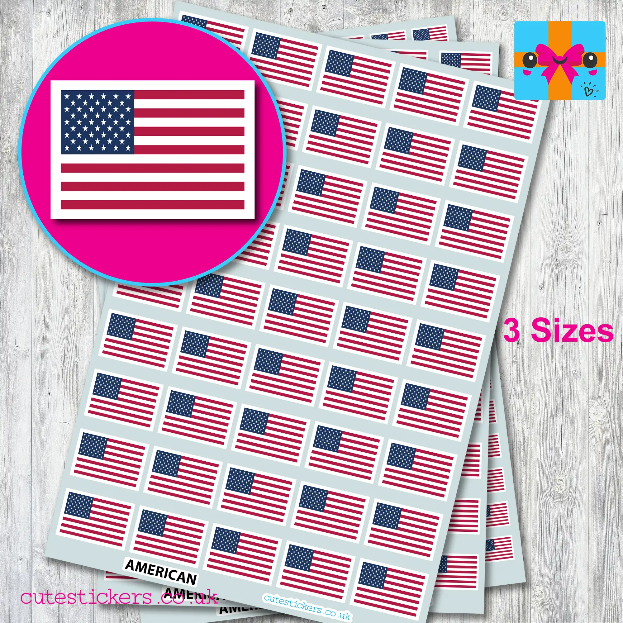 U24 Adesivo Per Auto Con Bandiera USA E Canada - 8 X 5 Cm - Resistente Ai Raggi UV