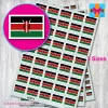 Kenya Flag stickers 3 sizes