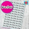 Spin Class planner stickers