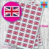 United Kingdom Union Jack flag stickers 3 sizes