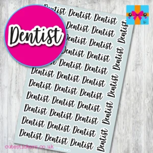dentist planner stickers