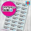 Cold Water Swim Planner Stickers