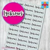 Eyebrows Planner Stickers