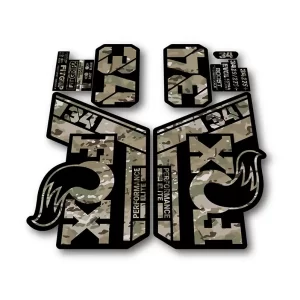 Fox 34 Performance Elite Fork Stickers 2021 2025 camo
