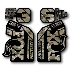 Fox 36 Ebike Factory Fork Stickers 2021 2024 camo