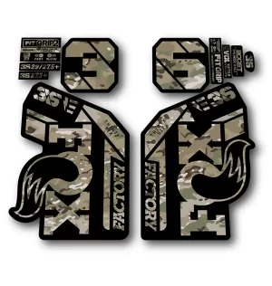 Fox 36 Ebike Factory Fork Stickers 2021 2024 camo