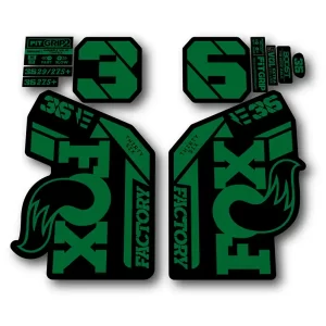 Fox 36 Ebike Factory Fork Stickers 2021 2024 green