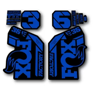 Fox 36 Ebike Factory Fork Stickers 2021 2024 hope blue